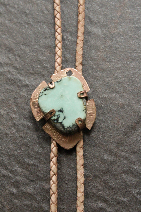 Lavender Turquoise bolo tie