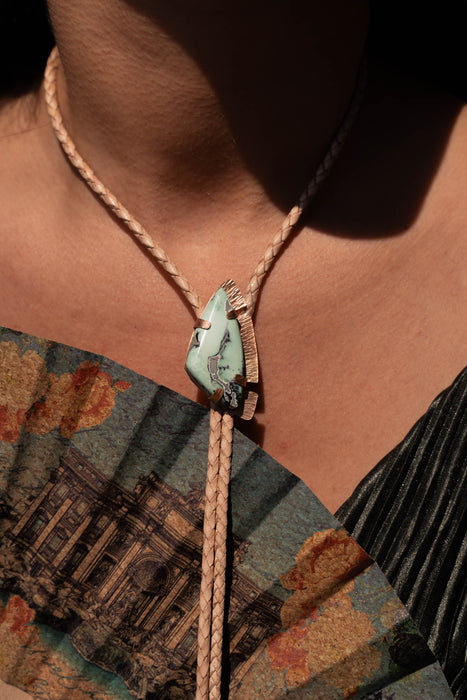 Lavender Turquoise bolo tie