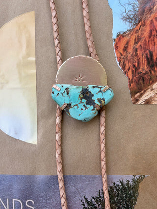 Turquoise Setting Sun bolo