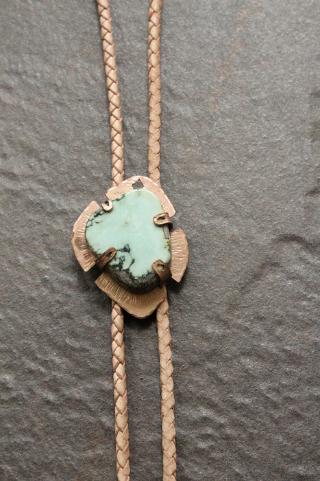 Lavender Turquoise bolo tie