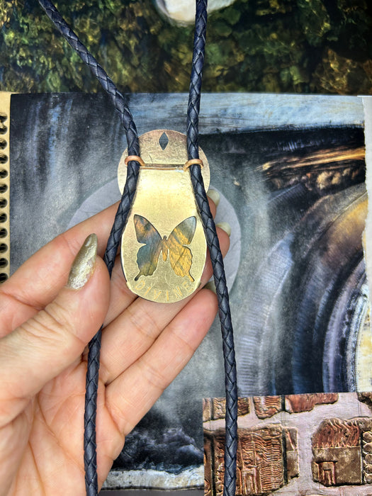 Divine Feminine Labradorite bolo tie