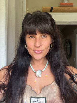 Shell + Turquoise necklace