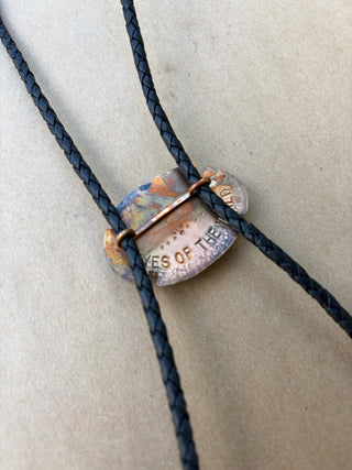 Black Lace Agate Bolo