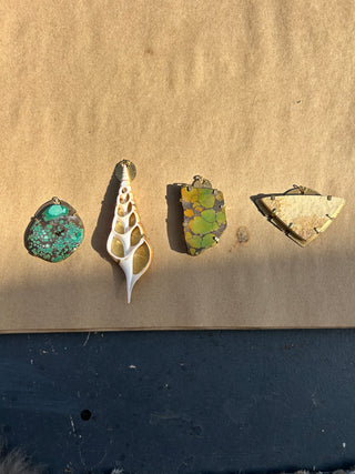 Dendritic Sandstone Choker Pendant