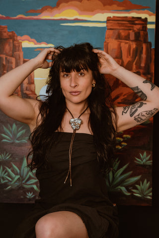 Sunset in the Canyon - main bolo tie