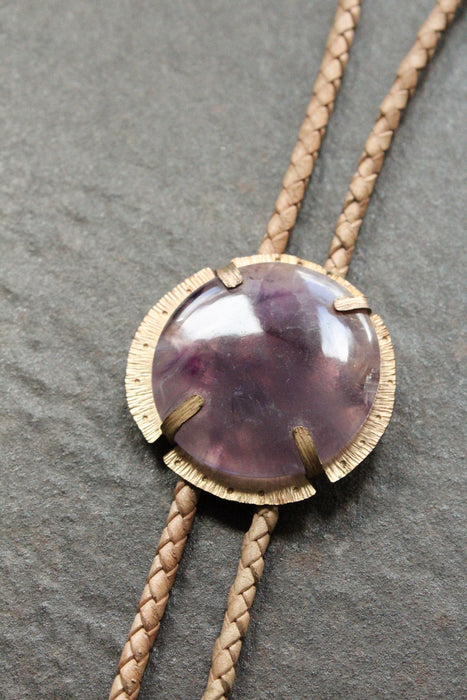 Amethyst Bolo Tie