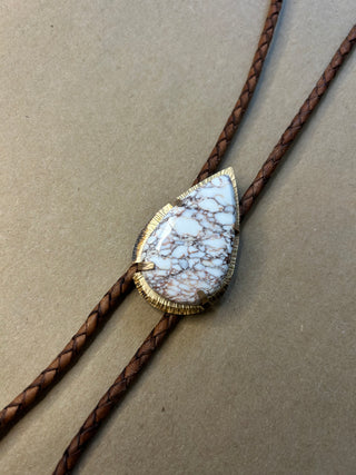 Wild Horse Turquoise bolo tie