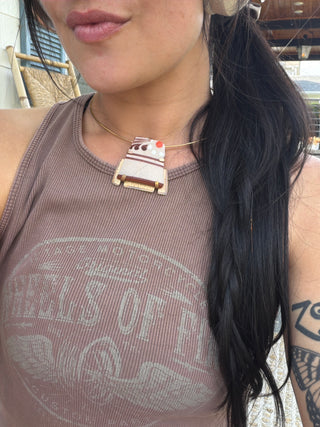 Ceramic Choker Pendant