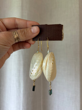 Mother of Pearl Earrings - Small / Large