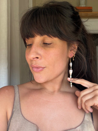 Pearl and Shell earrings