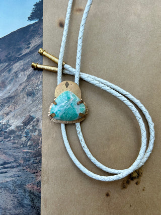 Aquamarine bolo tie