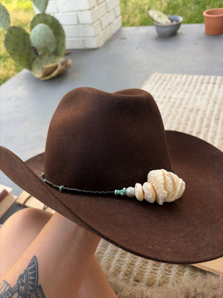 Funky Shell Hat Band - Round Top Fashion
