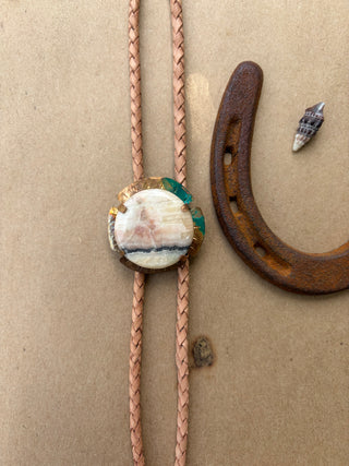 Rose Quartz Bolo Tie