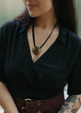 Dark Green Turquoise Pendant