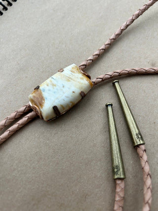 Yellow Jasper bolo tie
