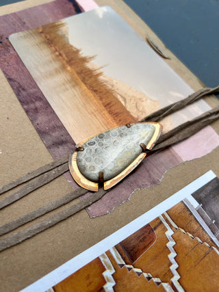 Suede bolo tie - original design