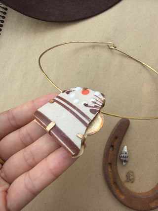 Ceramic Choker Pendant