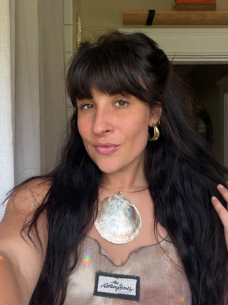 Large Mother of Pearl Choker Necklace