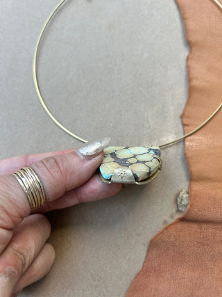 My favorite piece ever - light green turquoise choker