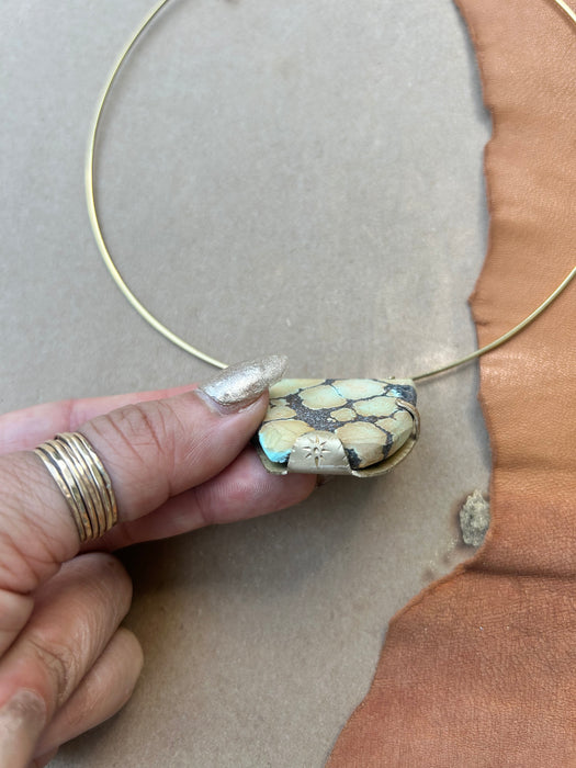 My favorite piece ever - light green turquoise choker