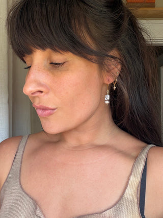 Abalone and Pearl earrings