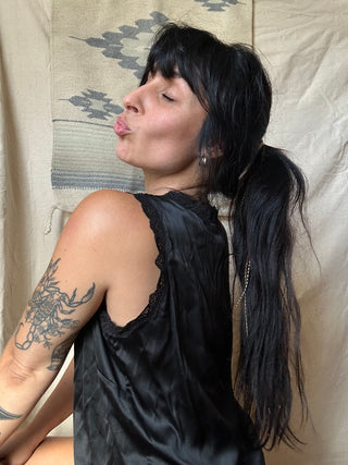 Silk lace lingerie / shirt