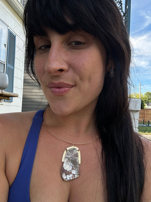 Wild horse turquoise choker