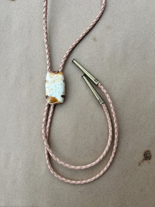 Yellow Jasper bolo tie