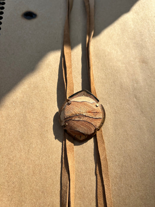Sand Stone bolo tie