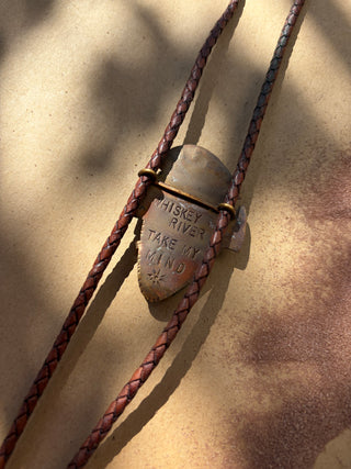 Deep Brown Turquoise bolo tie - Willie Nelson