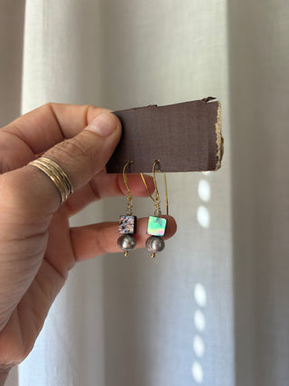 Abalone and Pearl earrings