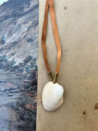 Seashell and Suede Necklace