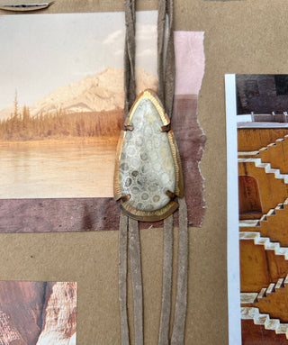 Suede bolo tie - original design