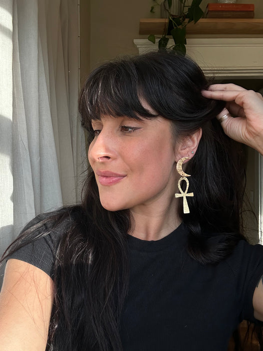 Moon over Egypt earrings