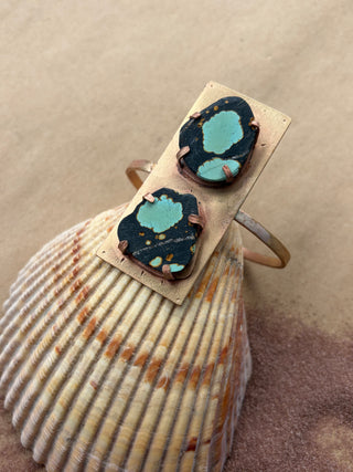 Double Turquoise cuff bracelet