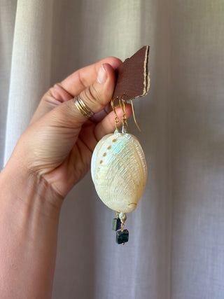 Mother of Pearl Earrings - Small / Large