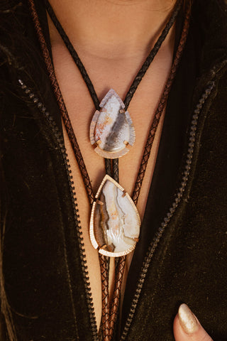 Larger Jasper bolo tie (bottom)