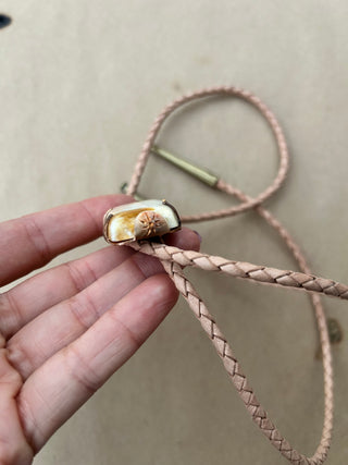 Yellow Jasper bolo tie