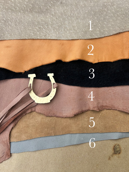 Bronze customizable horseshoe charm - Victoria Wilcox collaboration