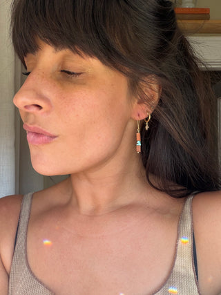Terracotta and Turquoise earrings