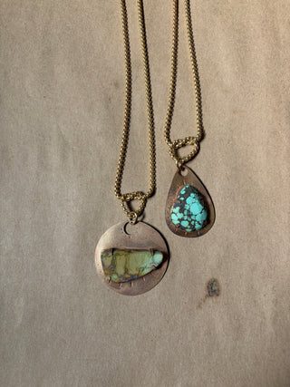 Bright Turquoise knotted necklace