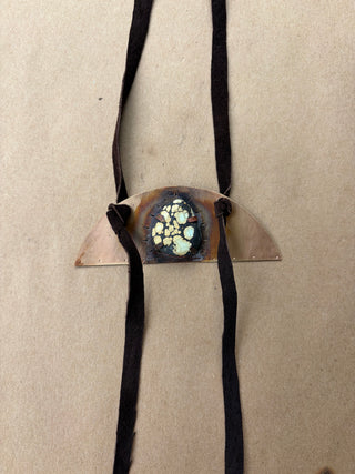 Turquoise + Suede Eclectic Bolo Tie
