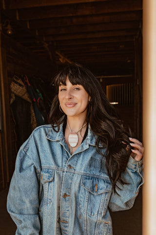 Terracotta Picture Jasper bolo tie