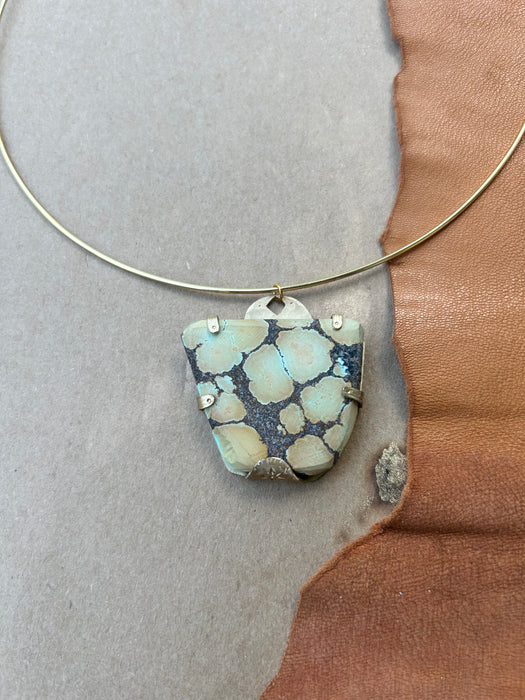 My favorite piece ever - light green turquoise choker