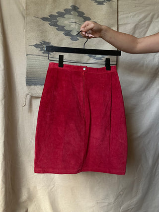 Red Leather Skirt