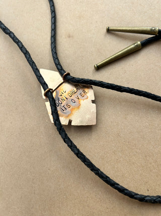 Black Agate Bolo Tie *