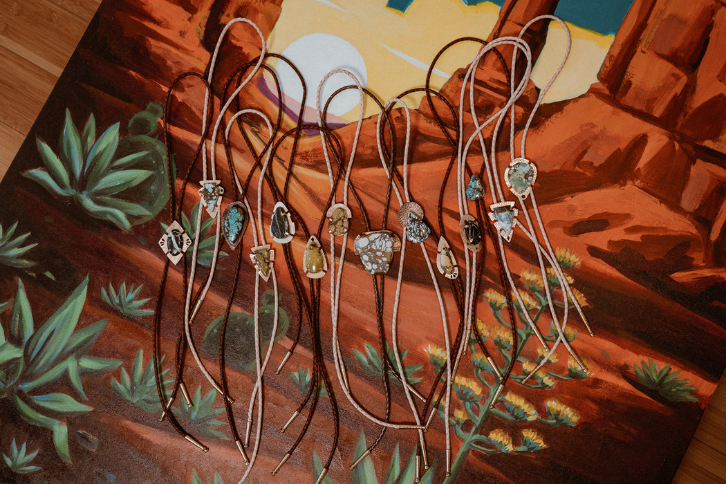 Sunset in the Canyon - main bolo tie