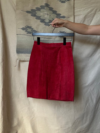 Red Leather Skirt