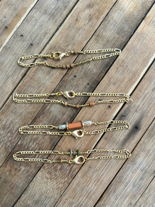Gold plated Figuaroa chain bracelets (sold separately)