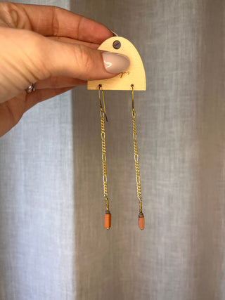 Terracotta drop earrings